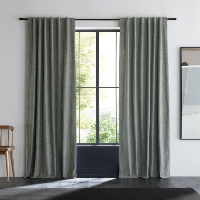 Ashbery Pebble Grey Window Curtain Panel 52"x120" - image 0 of 7