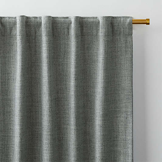 Ashbery Pebble Grey Window Curtain Panel 52"x120"