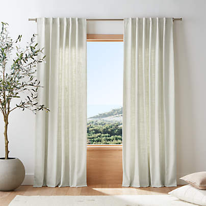 Ashbery Ivory Window Curtain Panel 52"x120"