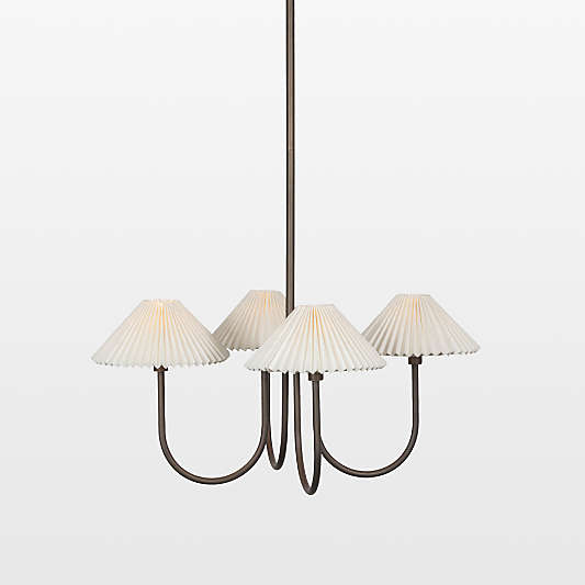 Ashby Bronze Chandelier Light 27"
