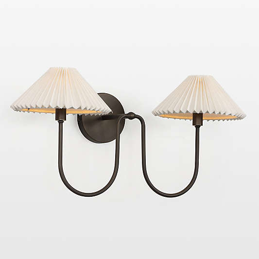 Ashby Bronze Double Wall Sconce Light