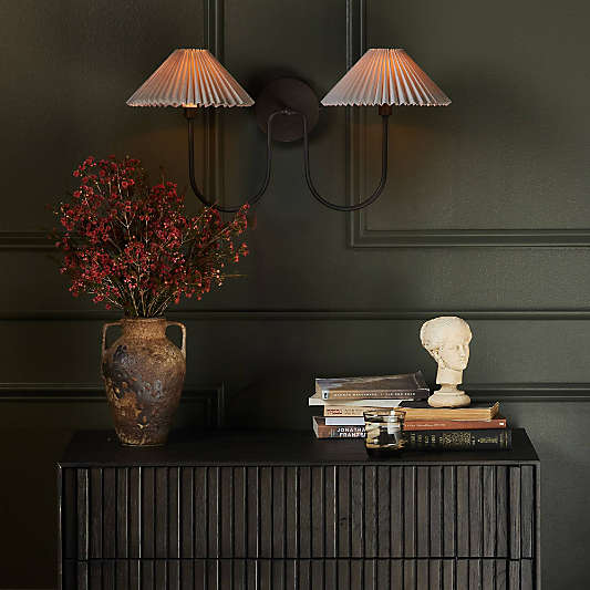 Ashby Bronze Double Wall Sconce Light