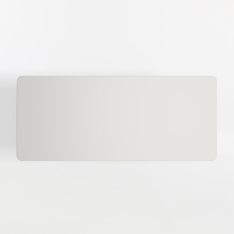 Asher 102" White Outdoor Dining Table - image 3 of 5