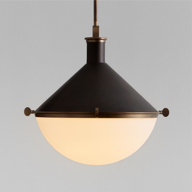 Aster Milk Glass Pendant Light