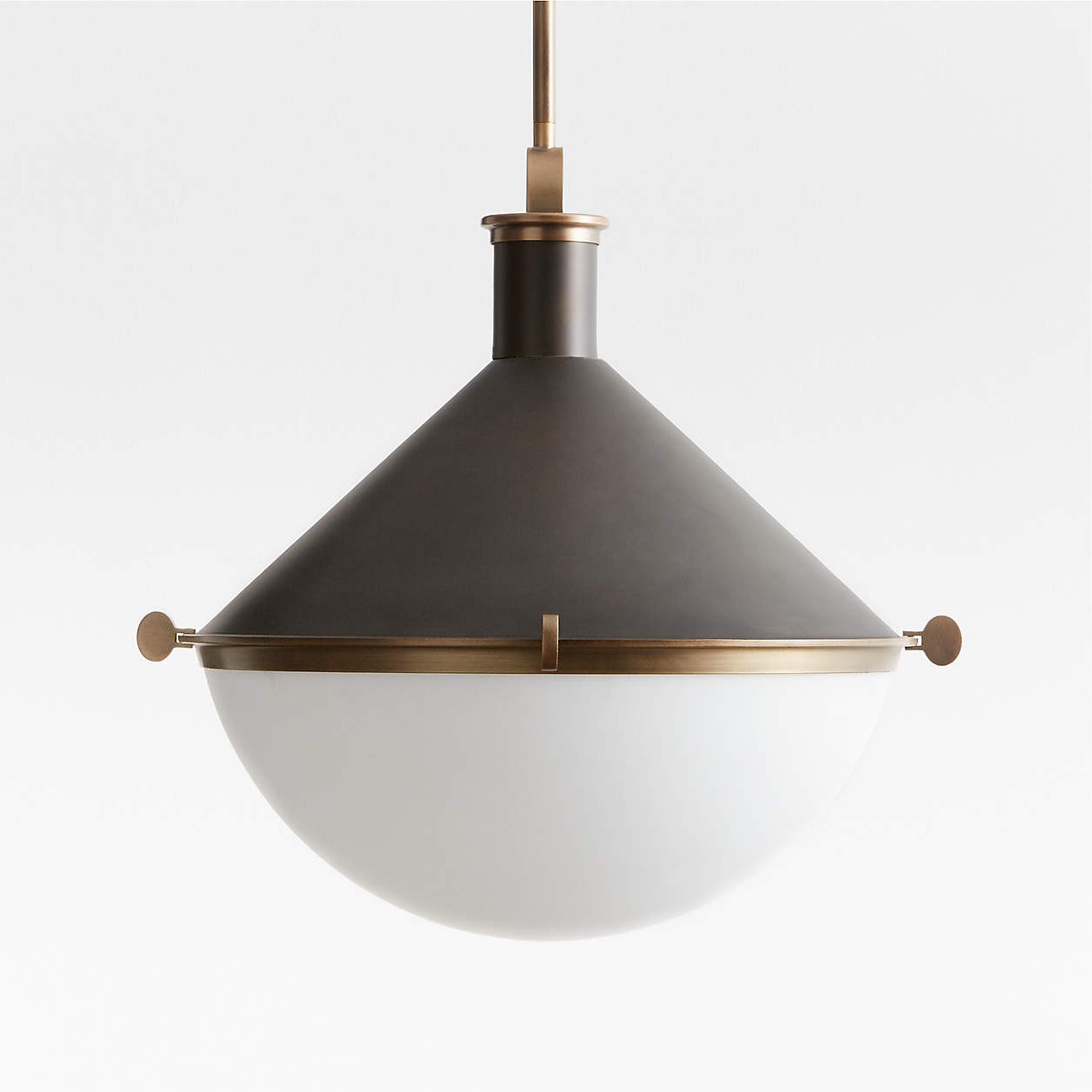 Aster Milk Glass Pendant Light Reviews Crate Barrel Canada