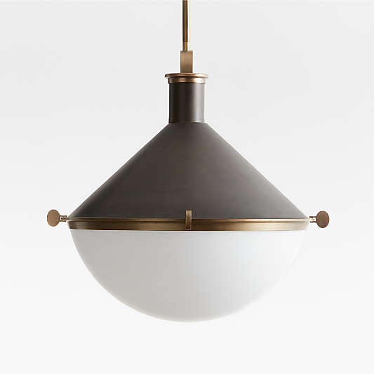 Aster Milk Glass Pendant Light