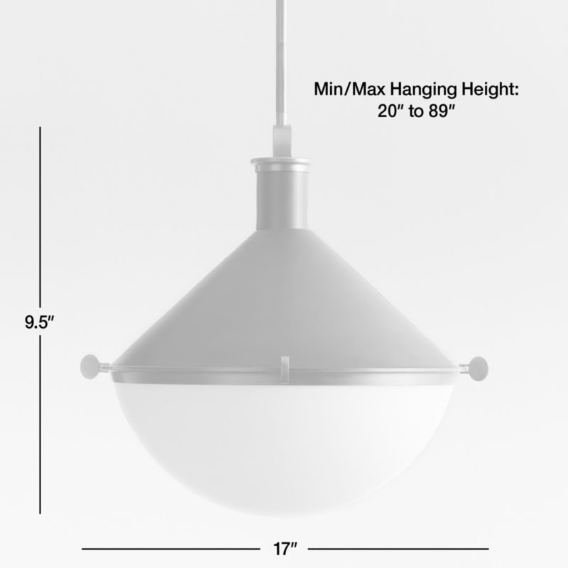 View Aster Milk Glass Pendant Light - image 3 of 10