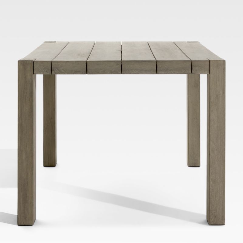 Ashore 82" Grey Mahogany Wood Outdoor Dining Table - image 7 of 11