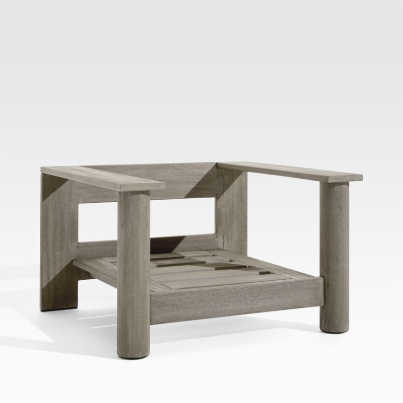 Ashore Grey Mahogany Wood Outdoor Lounge Chair - image 2 of 6