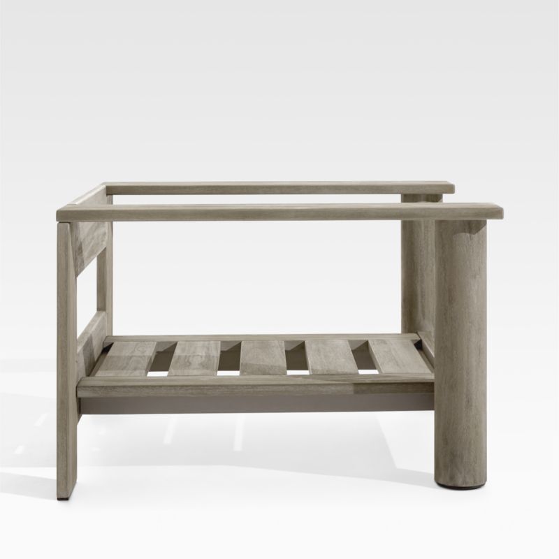 Ashore Grey Mahogany Wood Outdoor Lounge Chair - image 4 of 6