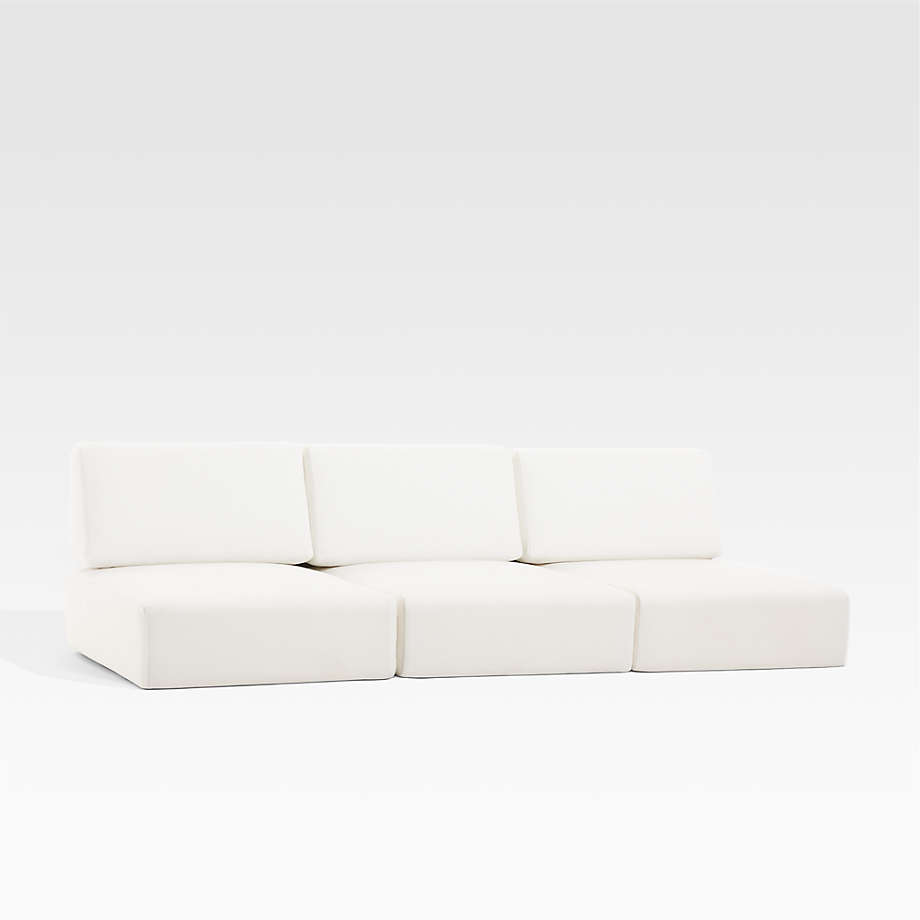 Ashore White Outdoor Patio Sofa Cushion + Reviews Crate & Barrel