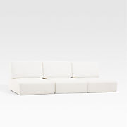 Ashore White Outdoor Sofa Cushion