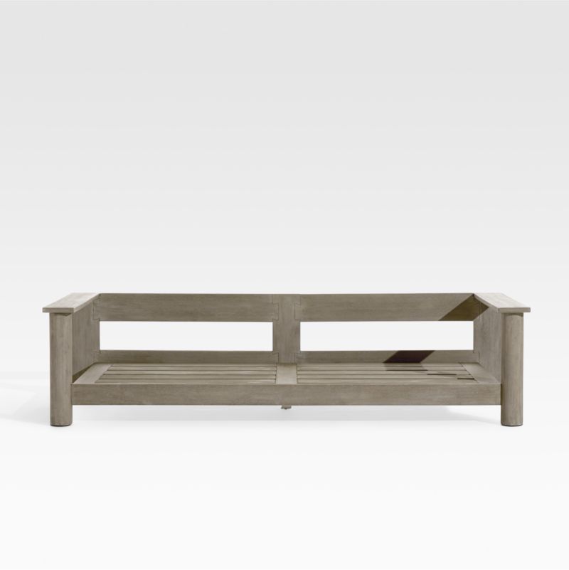 Ashore Grey Mahogany Wood Outdoor Sofa