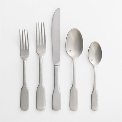 View Ashton Brushed Silver 5-Piece Place Setting details