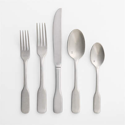 Ashton Brushed Silver 5-Piece Place Setting