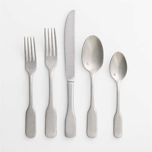 Ashton Brushed Silver 5-Piece Place Setting