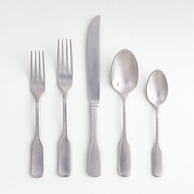 View Ashton Brushed Silver 5-Piece Place Setting details