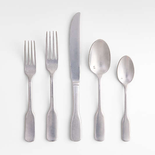 Ashton Brushed Silver 5-Piece Place Setting