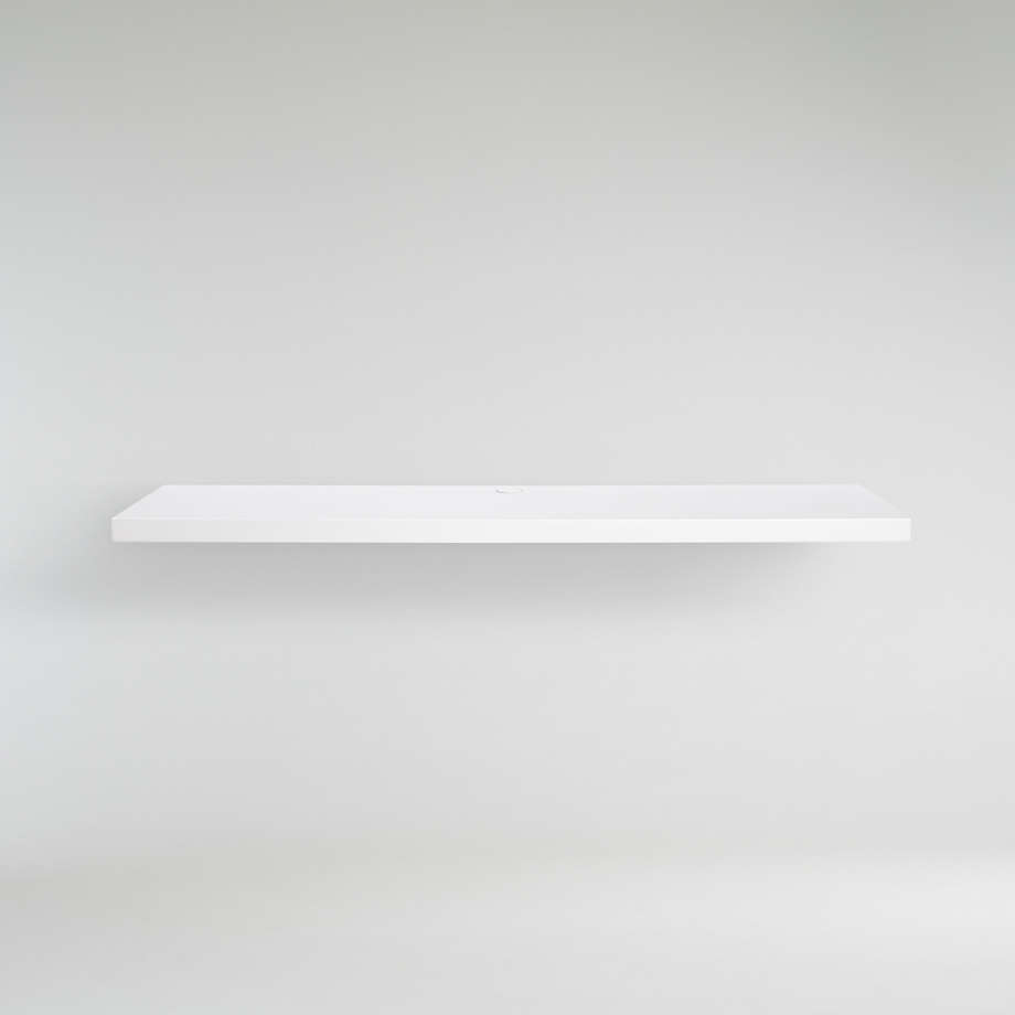 Aspect White 47.5" Floating Wall Shelf Crate & Barrel