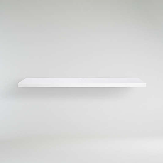 Aspect White 47.5" Floating Wall Shelf