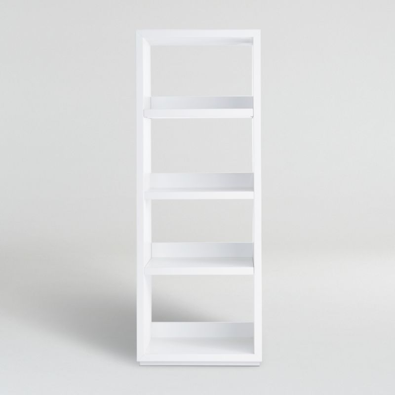 Aspect White Modular Open Bookcase