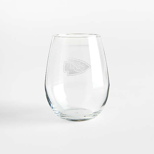 NFL Kansas City Chiefs Aspen 11.75-Oz. Stemless Wine Glass, Set of 4