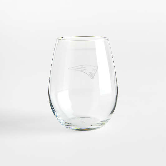 NFL New England Patriots Aspen 11.75-Oz. Stemless Wine Glass, Set of 4