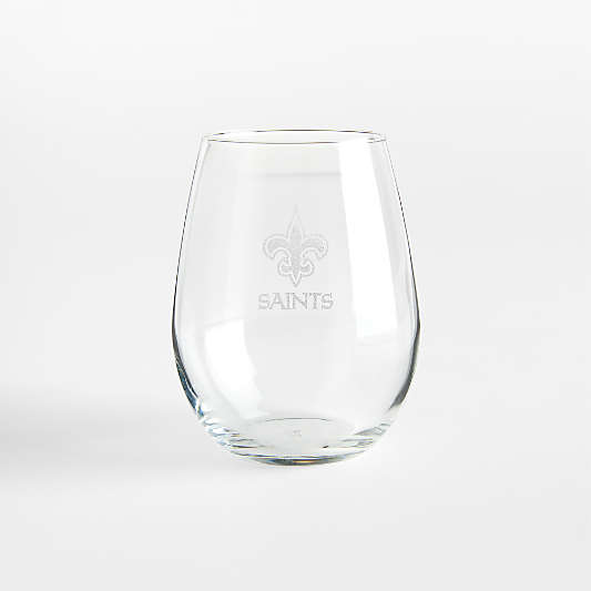 NFL New Orleans Saints Aspen 11.75-Oz. Stemless Wine Glass, Set of 4
