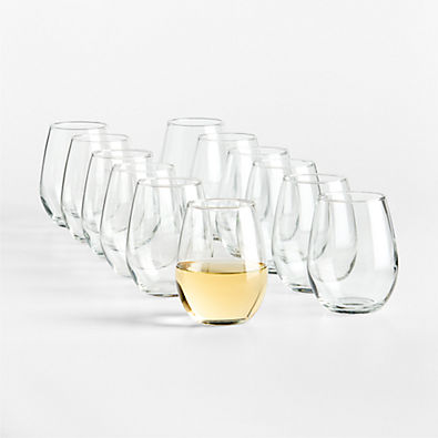 View Aspen 11.75-Oz. Stemless Wine Glasses, Set of 12 details