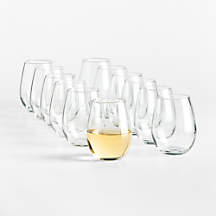 Aspen 11.75-Oz. Stemless Wine Glasses, Set of 12 + Reviews | Crate & Barrel