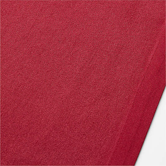 Aspen 90" Luminous Red Organic Cotton Table Runner
