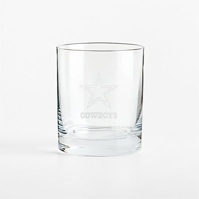 View NFL Dallas Cowboys Aspen 12-Oz. Double Old-Fashioned Glass, Set of 4 details
