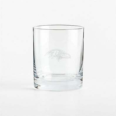 View NFL Baltimore Ravens Aspen 12-Oz. Double Old-Fashioned Glass, Set of 4 details