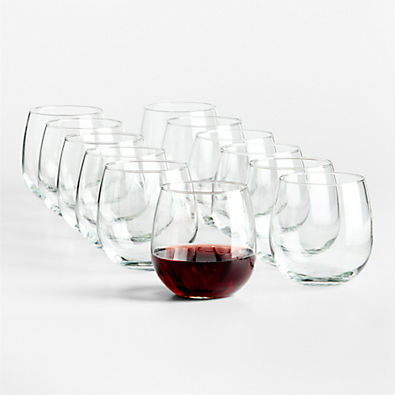View Aspen 17-Oz. Stemless Red Wine Glasses, Set of 12 details