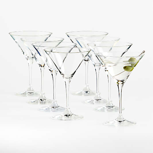 Aspen 8-Oz. Martini Glasses, Set of 8