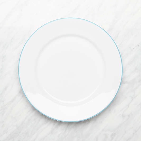 Aspen Aqua Band Dinner Plate