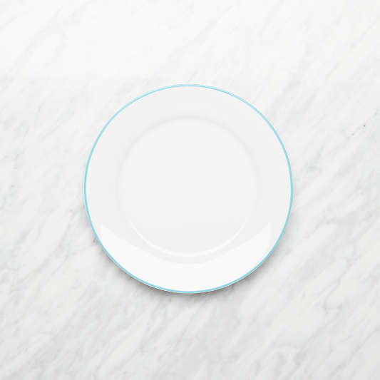 Aspen Aqua Band Salad Plate