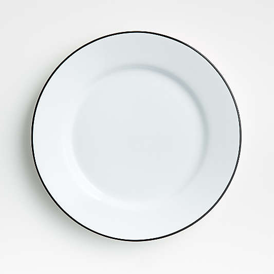 Aspen Rimmed Black Band Dinner Plate