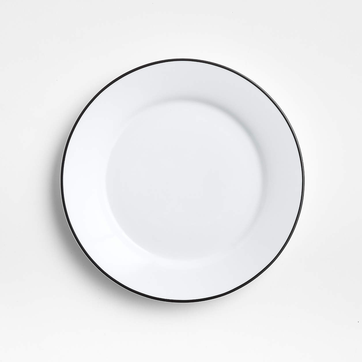 Aspen Rimmed Black Band Salad Plate + Reviews | Crate & Barrel