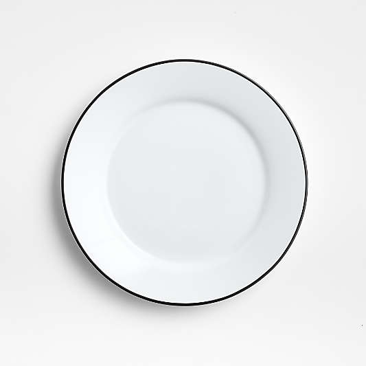 Aspen Rimmed Black Band Salad Plate