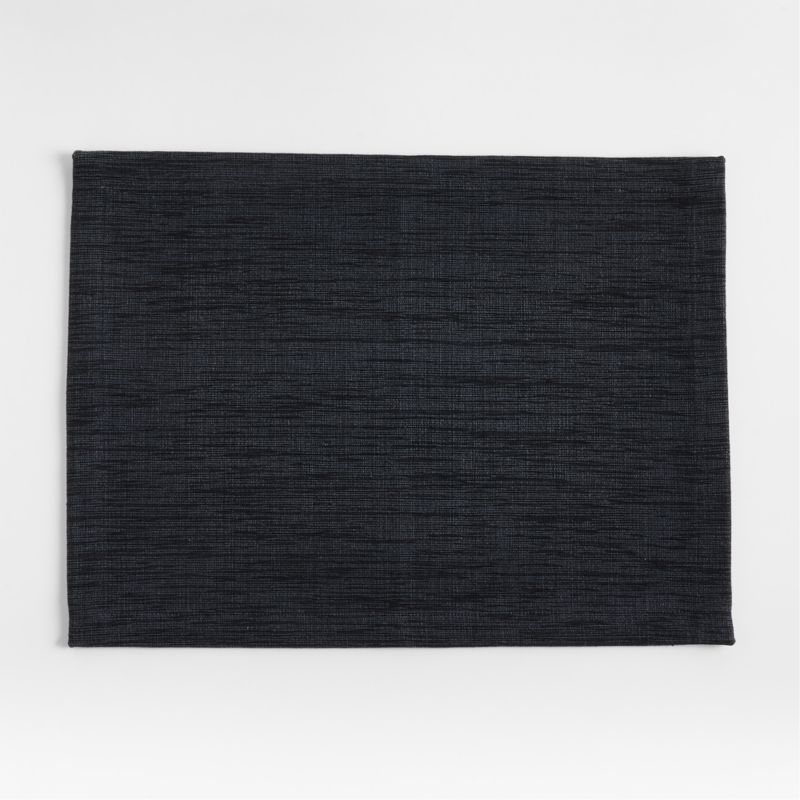 Aspen Rectangular Ink Black Cotton Placemat