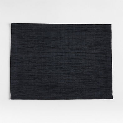 View Aspen Ink Black Placemat, Set of 8 details