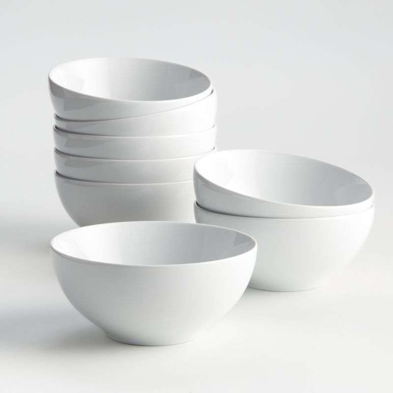 Aspen Rimmed Nesting Mixing Bowls, Set of 4 | Crate & Barrel