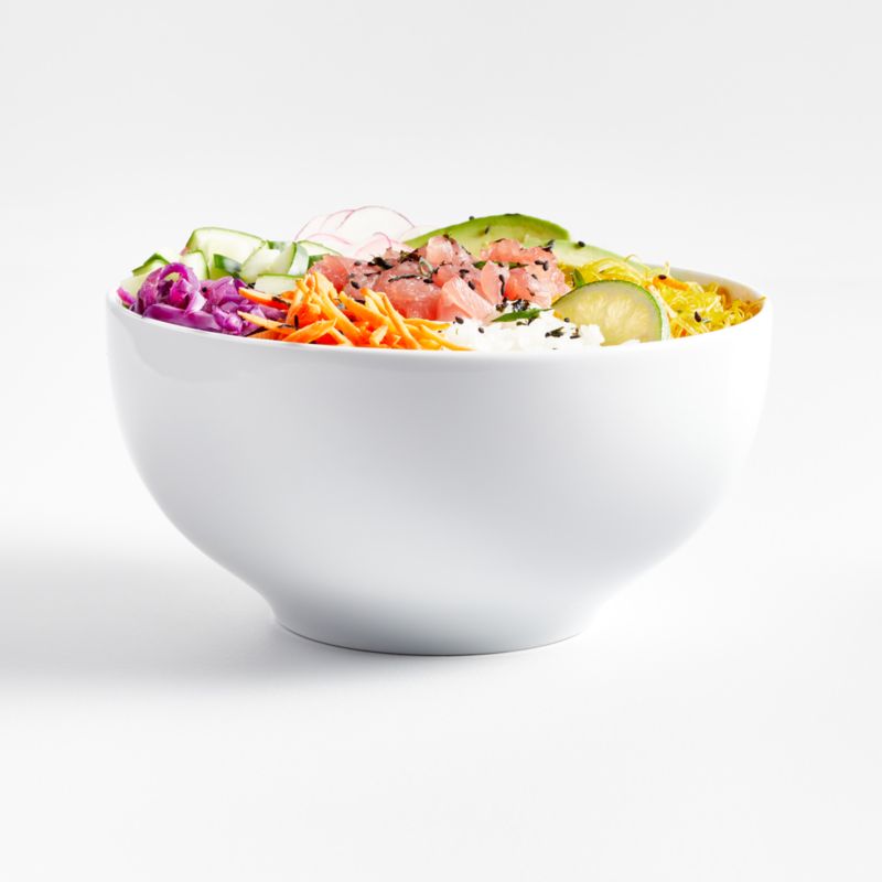 Aspen Coupe White Ceramic Salad Bowl + Reviews