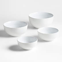 Aspen Coupe Stoneware Mixing and Serving Bowls, Set of 4 | Crate & Barrel