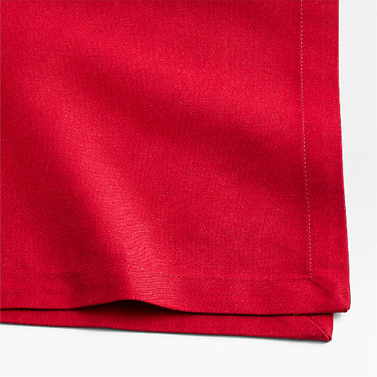 Aspen Cherry Red Organic Cotton Dinner Napkin