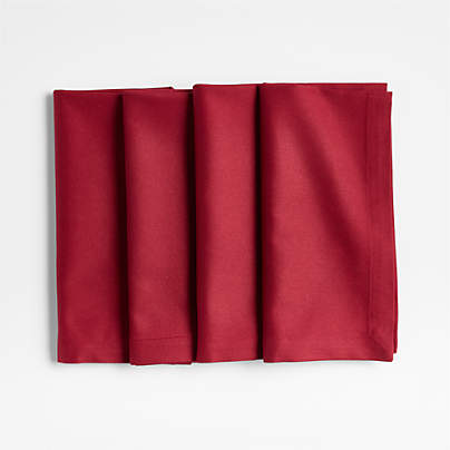 Aspen Luminous Red Organic Cotton Napkin