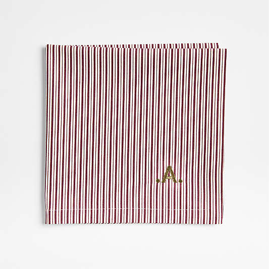 Aspen Striped Organic Cotton Dinner Napkin, Set of 4