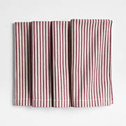 Aspen Striped Organic Cotton Dinner Napkin, Set of 4