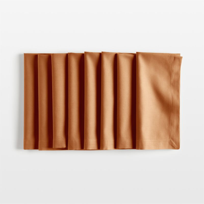 Aspen Brulee Brown Organic Cotton Napkin, Set of 8 - image 0 of 3